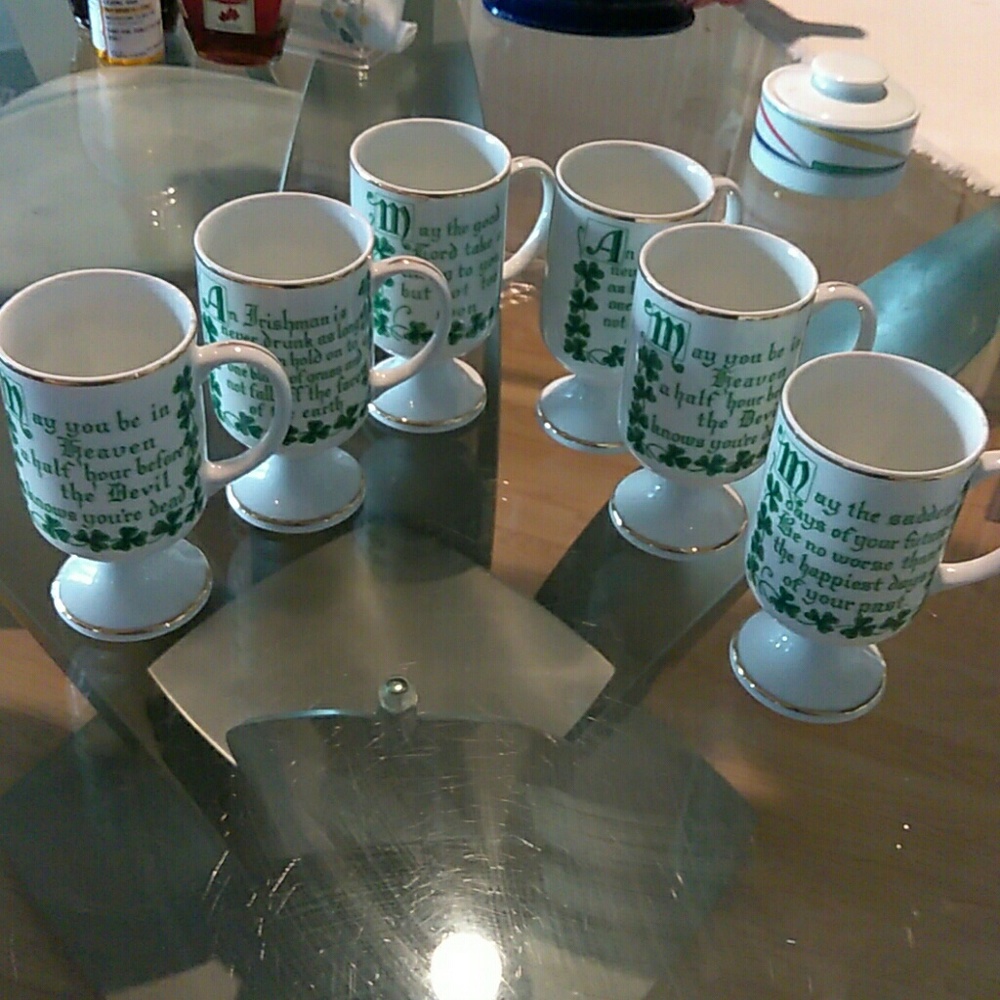 O6 Irish coffee mugs